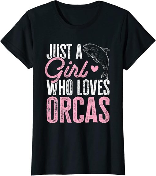 Funny Orca Lover Graphic for Women Girls Kids Whale T-Shirt