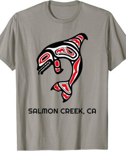 Salmon Creek, California Native American Orca Killer Whale T-Shirt