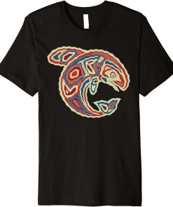 Native Americans Totem ORCA Killer Whale Pop Art 1 - Fan Fun Premium T-Shirt