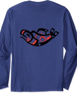 Orca Killer Whale - Northwest Coast Formline Design Long Sleeve T-Shirt